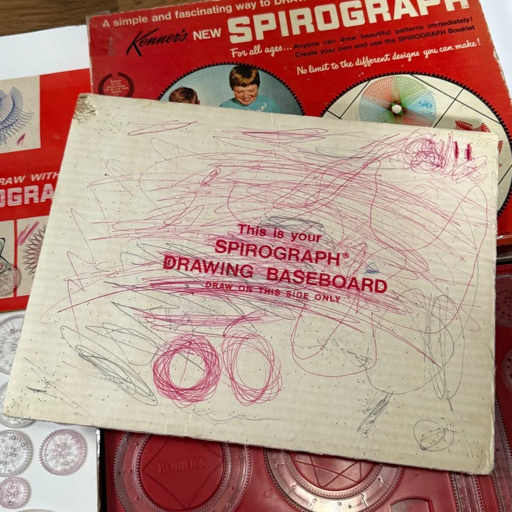 Vintage 1967 Kenner Spirograph Set No 401 Creative Drawing Toy Original Box